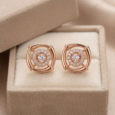 Halo Square Studs