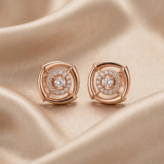 Halo Square Studs