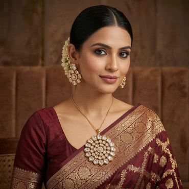 Raj Chakra with indian dress