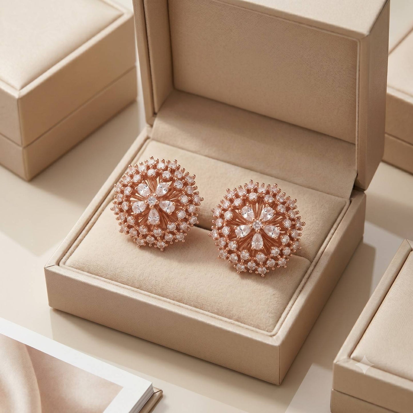 Crystal Bloom Studs