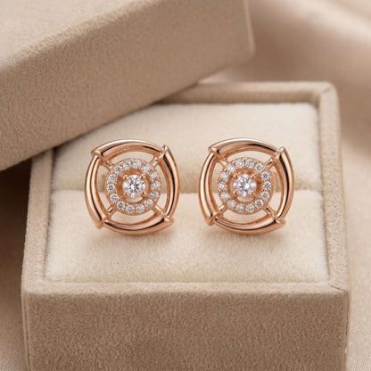 Halo Square Studs