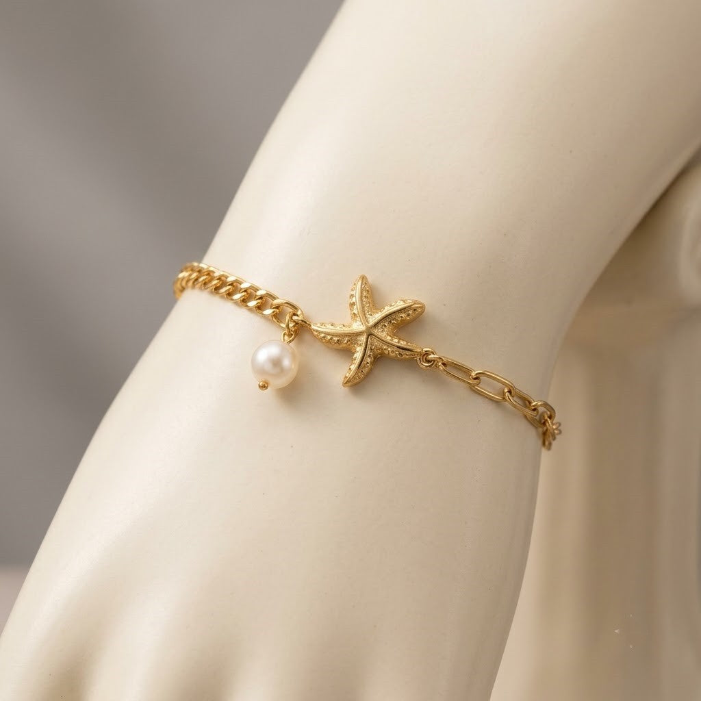 Starfish Charm Bracelet