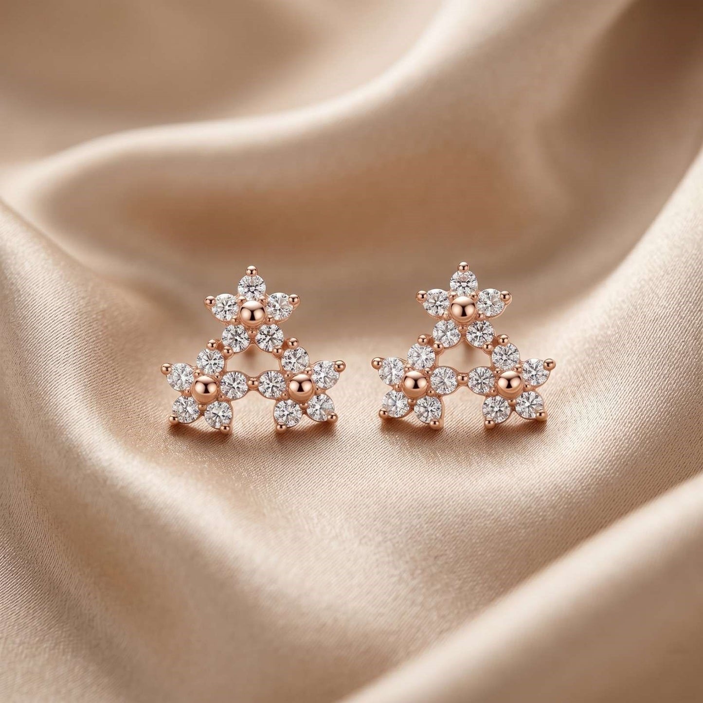 Triple Bloom Studs