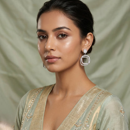 Double Square Earings