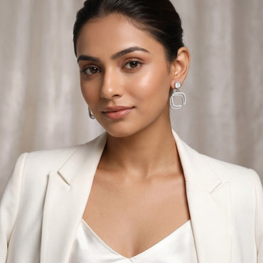 Double Square Earings