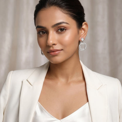 Double Square Earings