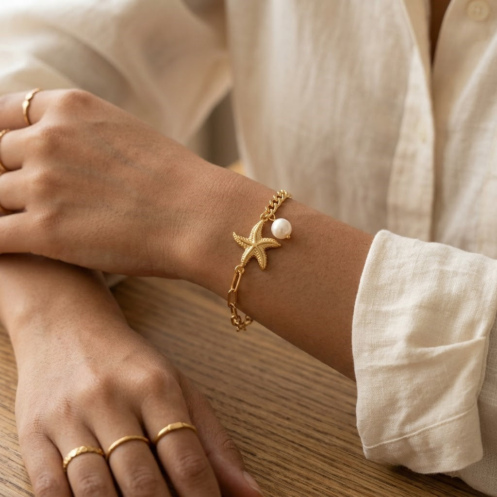 Starfish Charm Bracelet