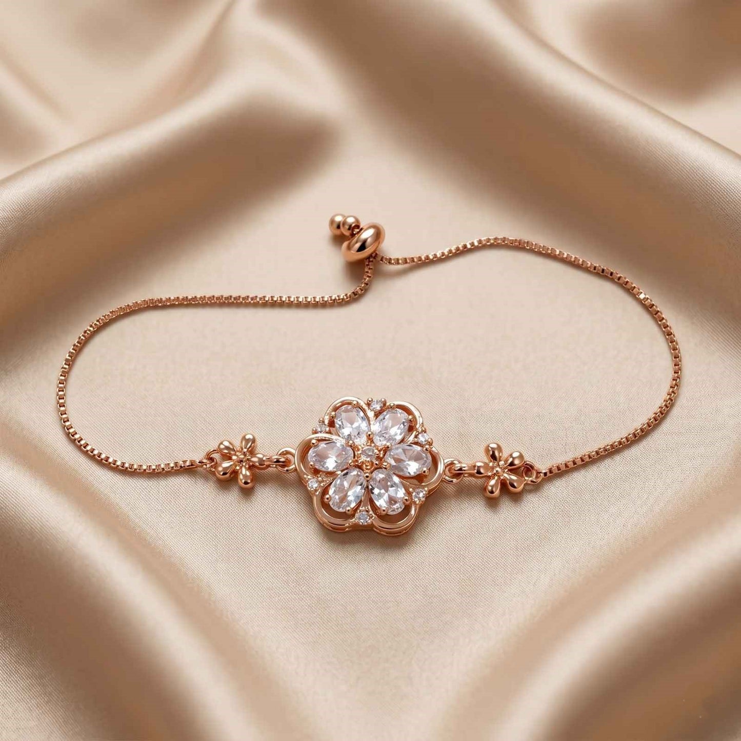 Floral Charm Bracelet