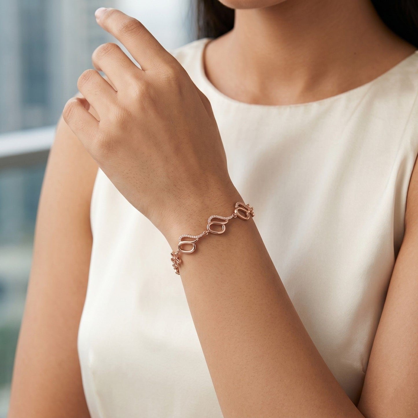 Flower Line Bracelet