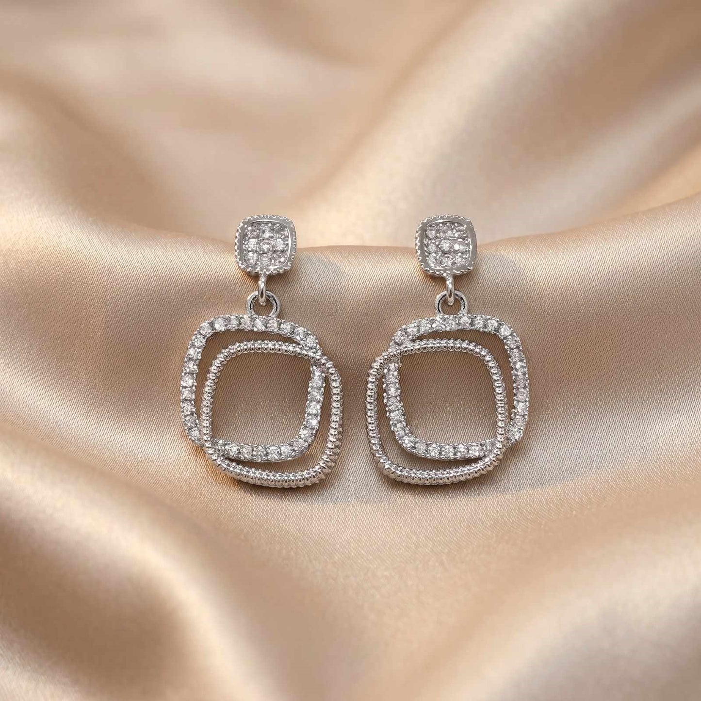 Double Square Earings
