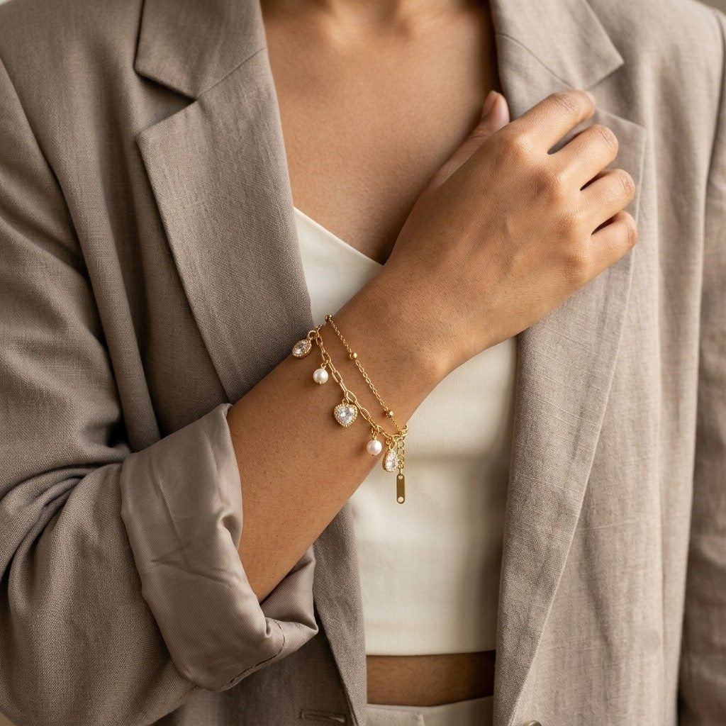 Layered Charm Bracelet