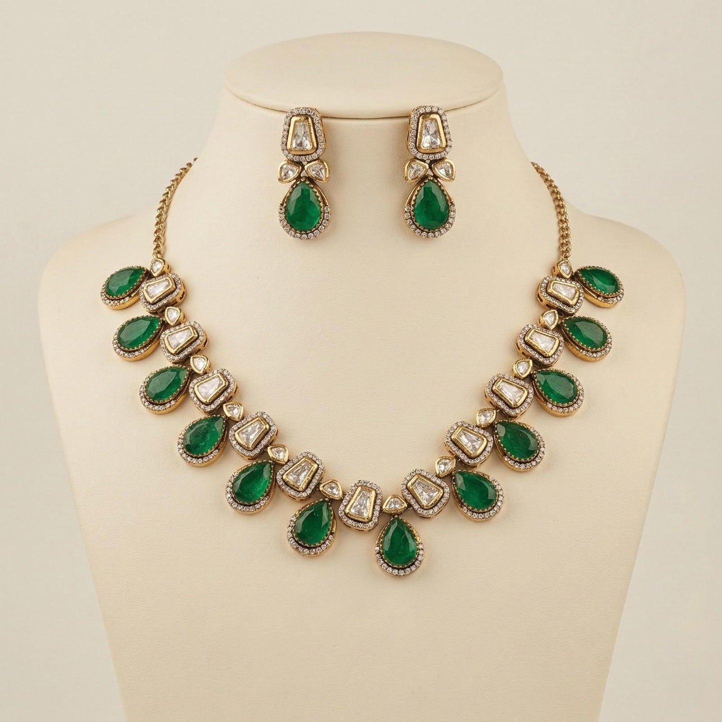 Ruby Noor set in neck necklace