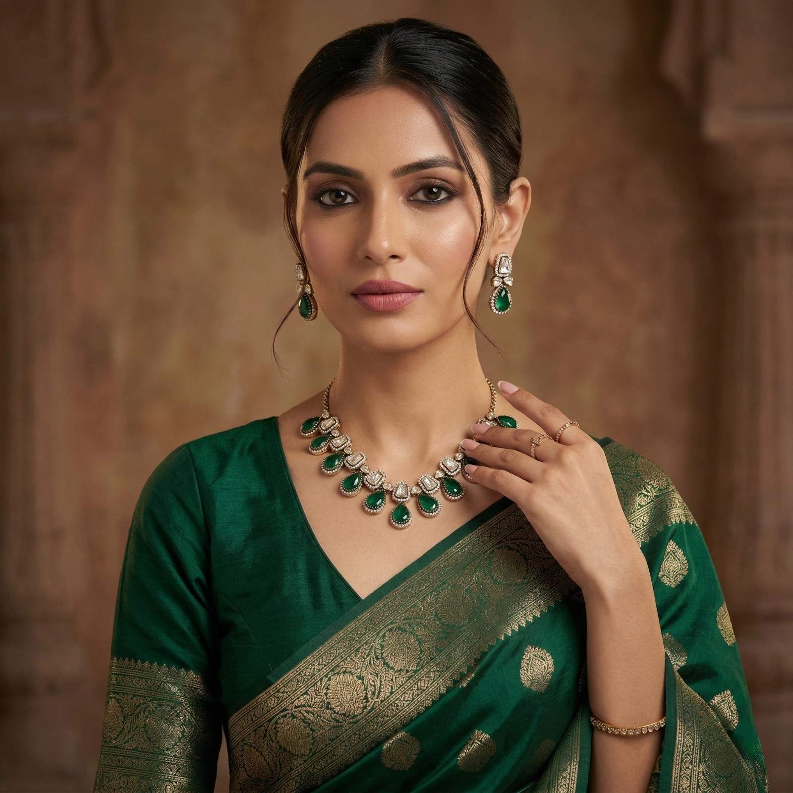 Ruby Noor with indian dress