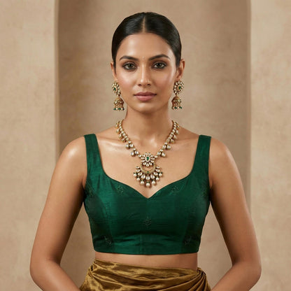 Rajsi Chand Haar with indian dress