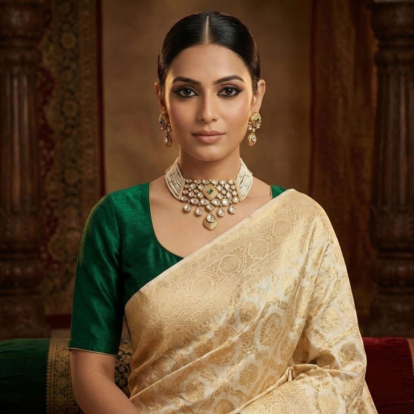 Noor-e-Rajwada with indian dress