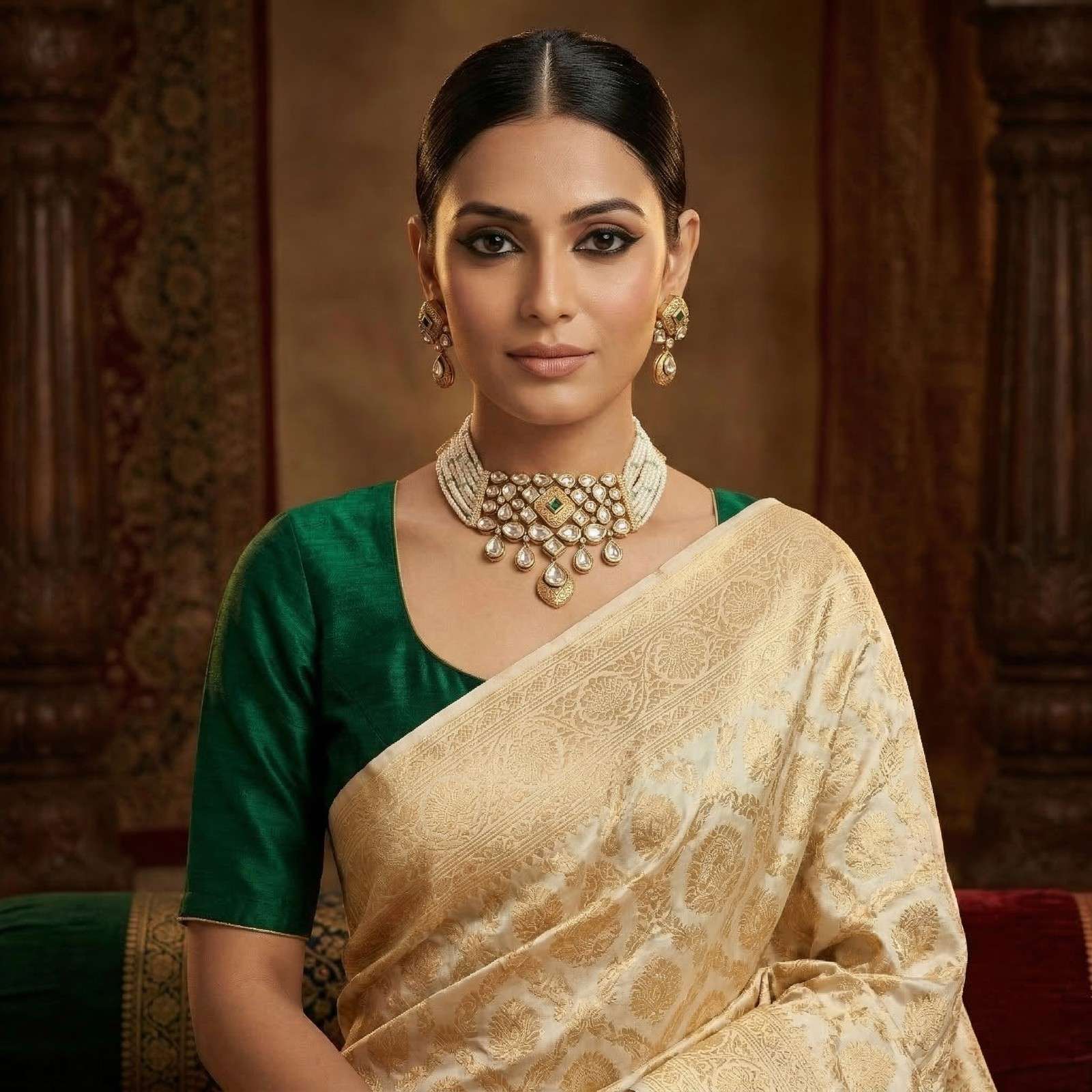 Noor-e-Rajwada with indian dress
