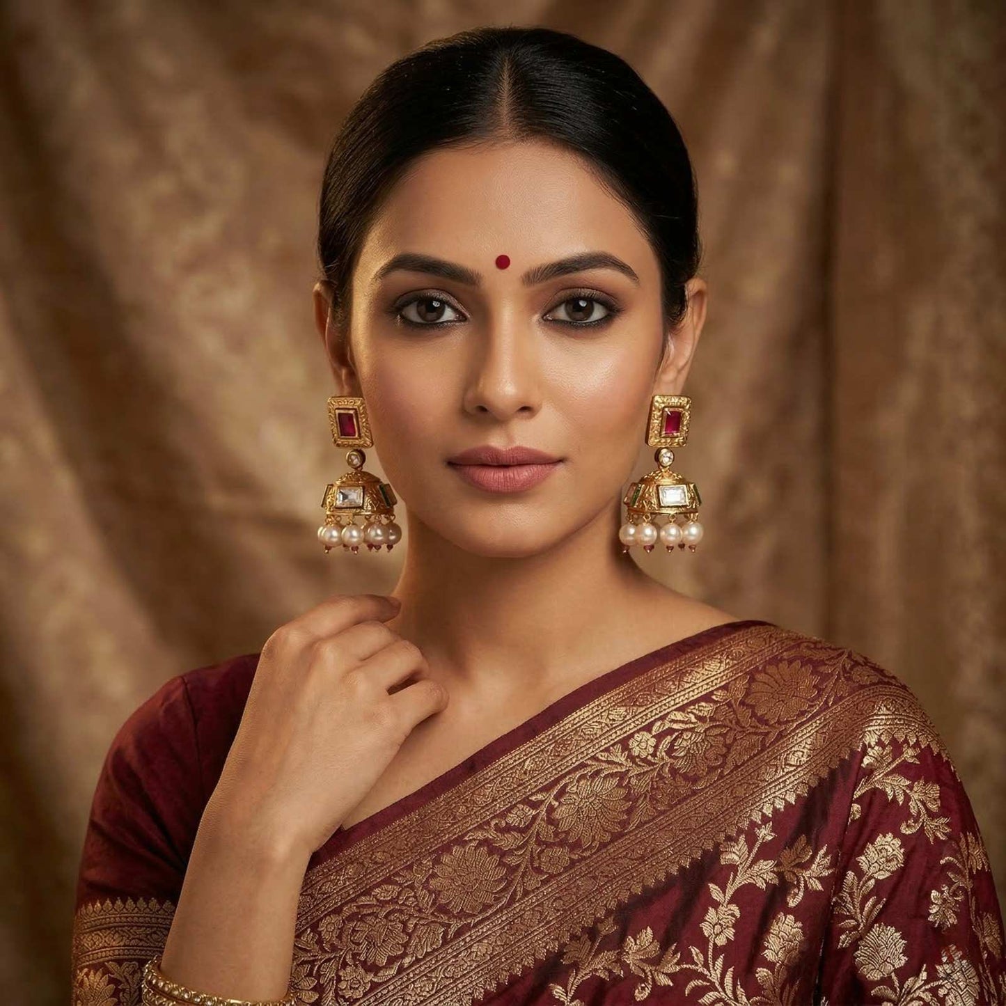 Gul Ratan with indian dress