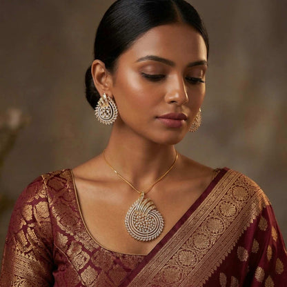 Surya Noor with indian dress