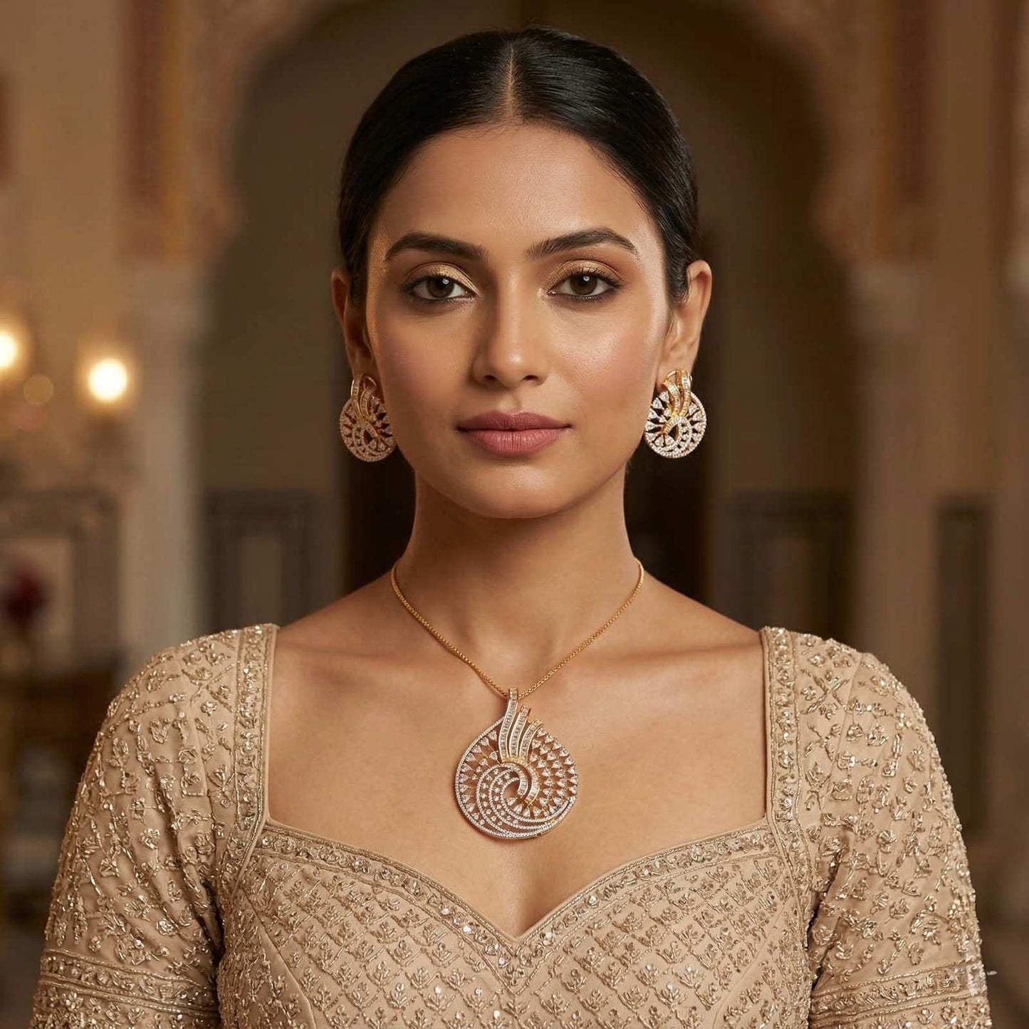 Shahi Twist with indian dress