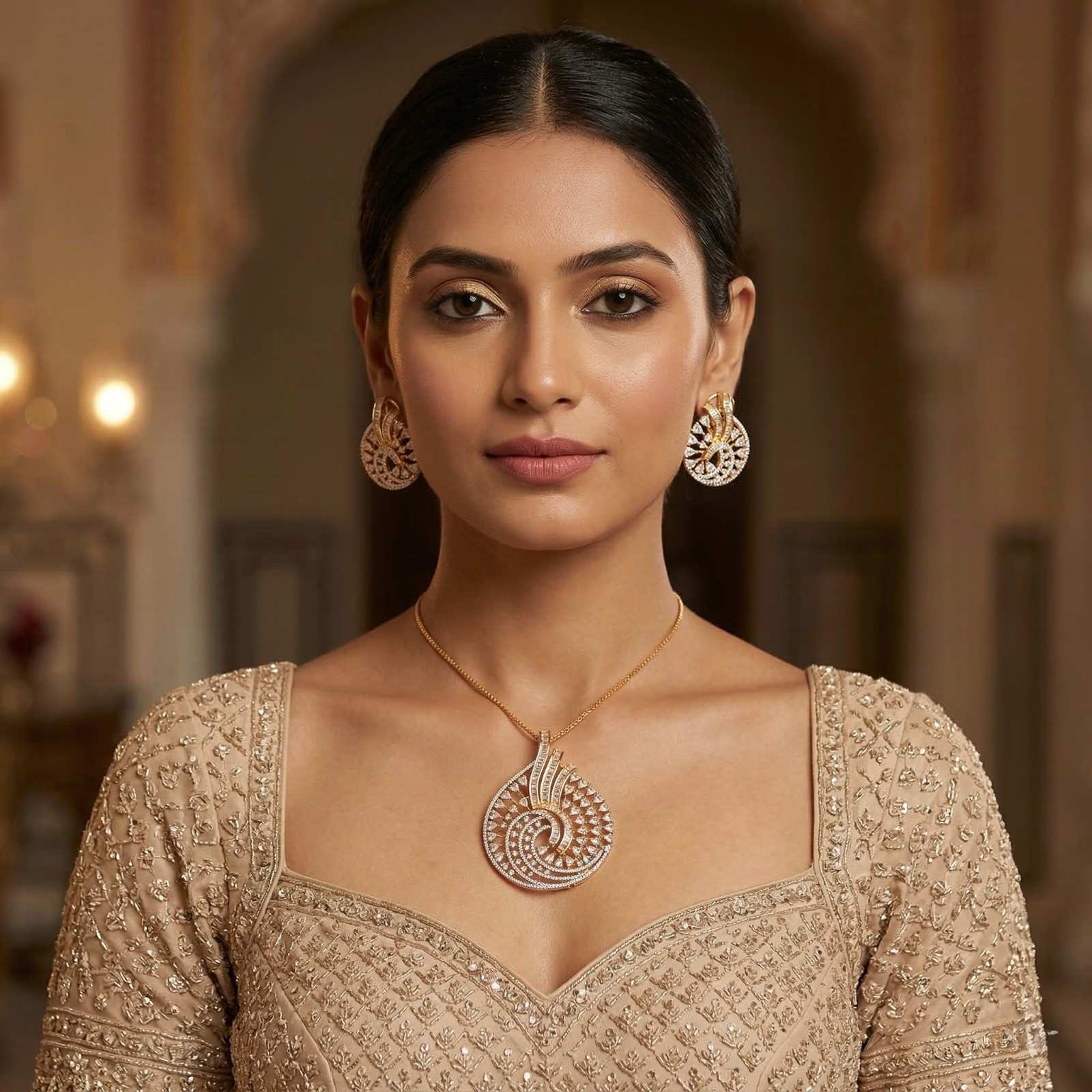 Shahi Twist with indian dress