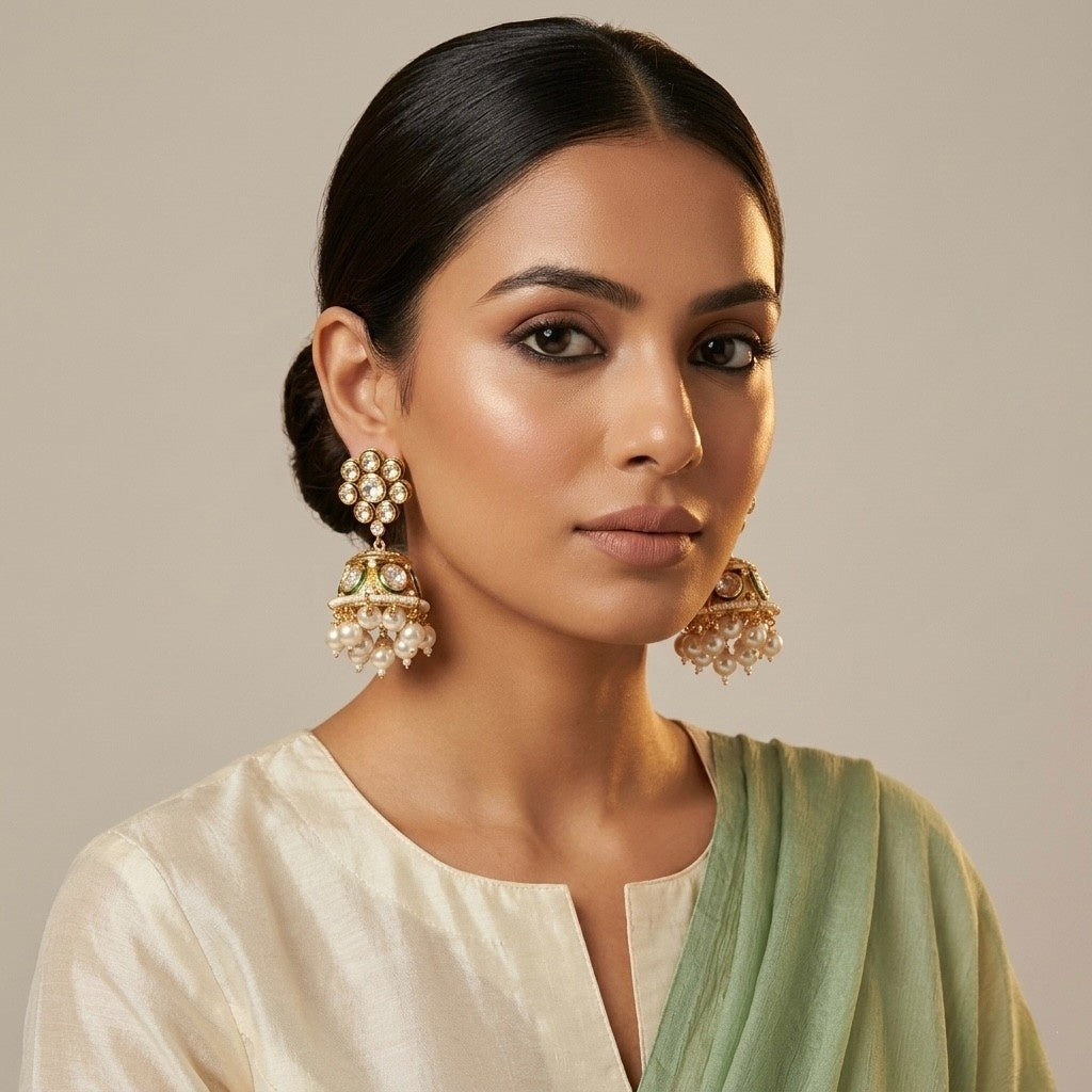Phool Noor with indian dress