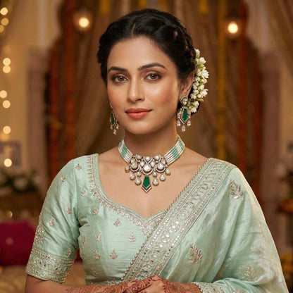 Noorani Mint with indian dress
