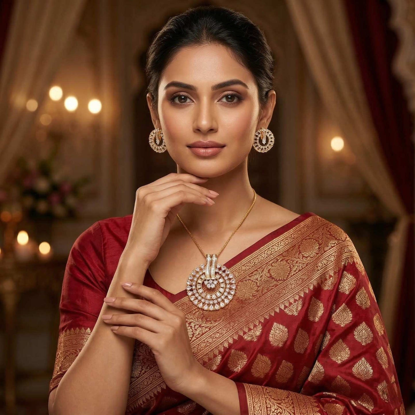 Shahi Orbit with indian dress