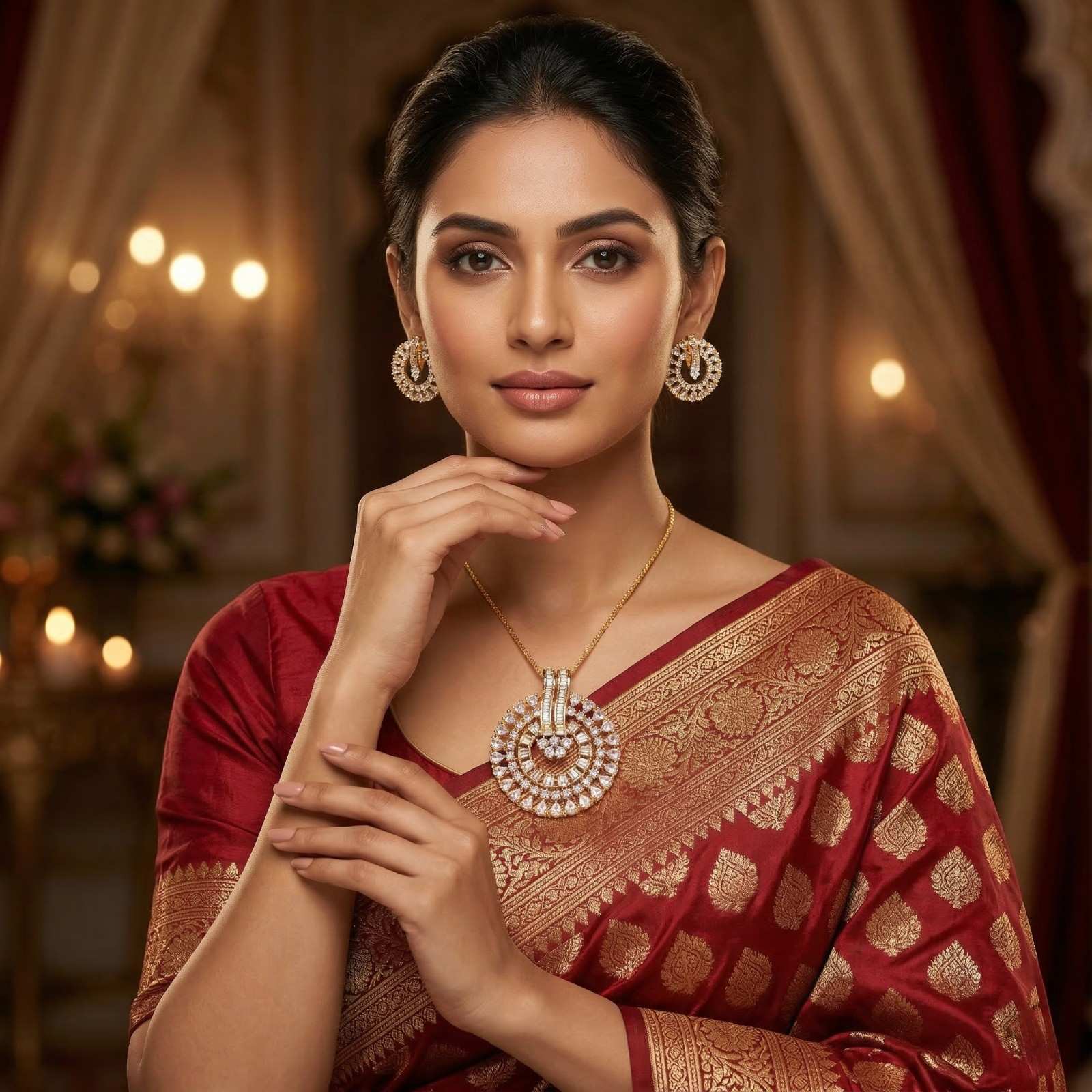 Shahi Orbit with indian dress