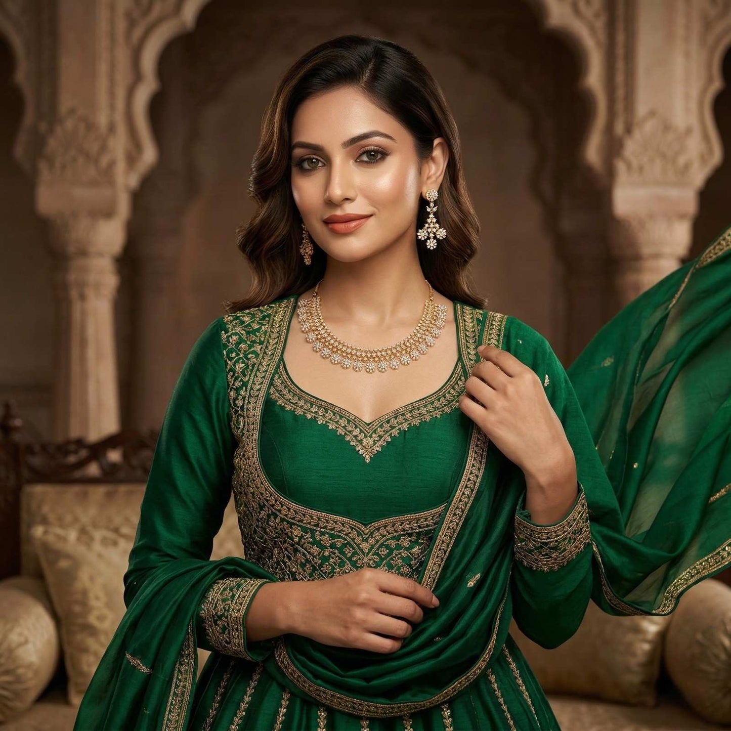 Shahi Bloom with dress