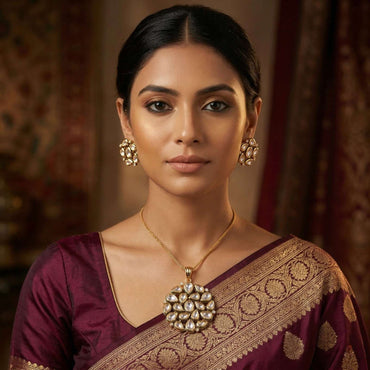 Polki Petal with indian dress
