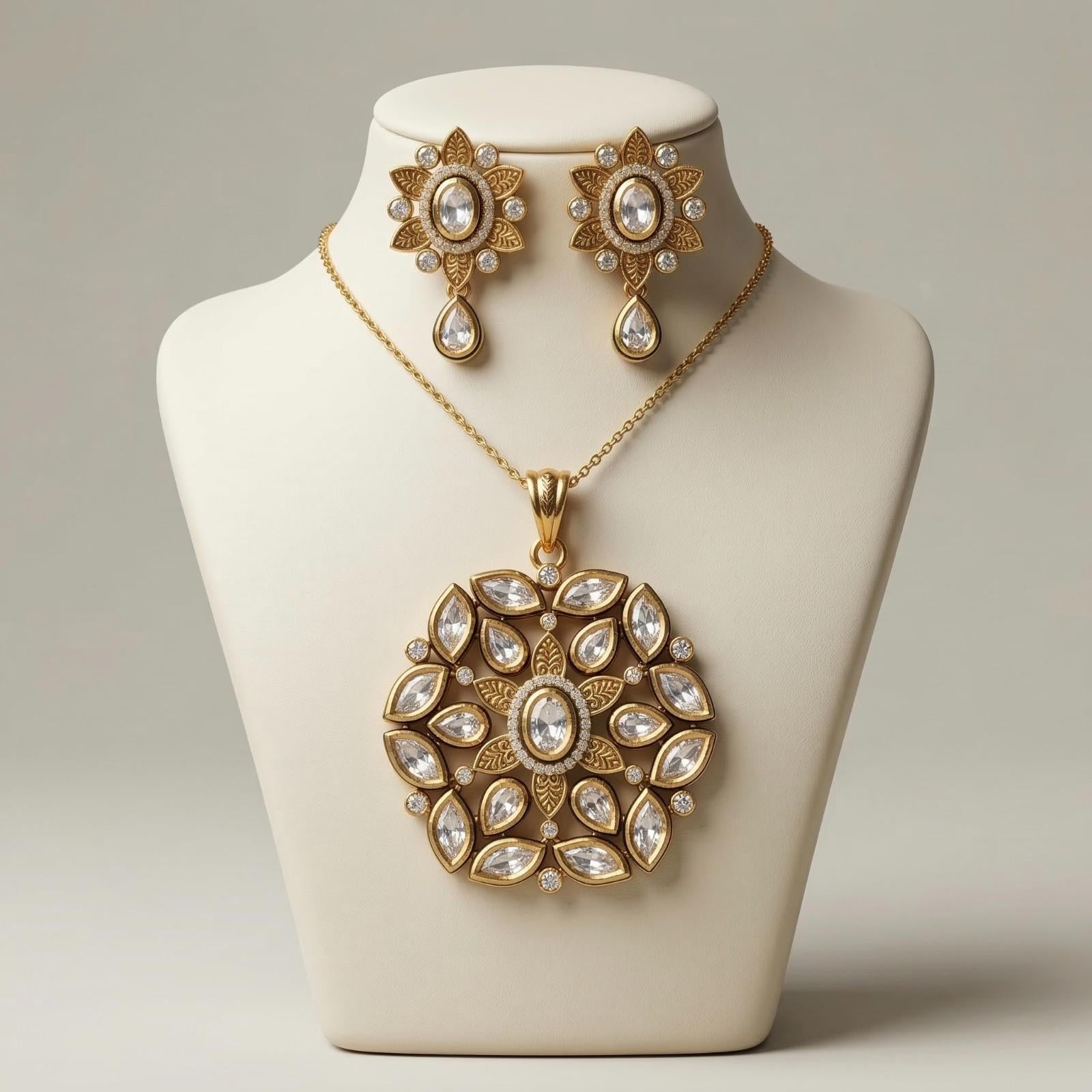 Polki Phool neckstand