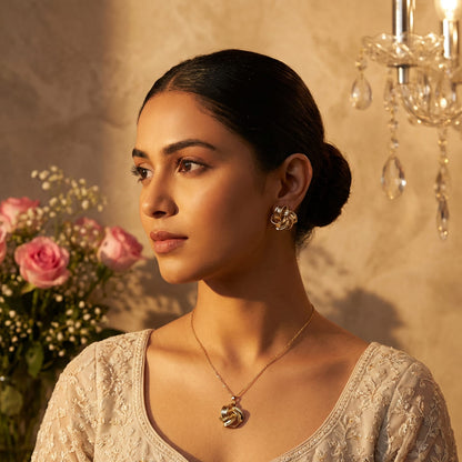 Golden Allure with indian dress