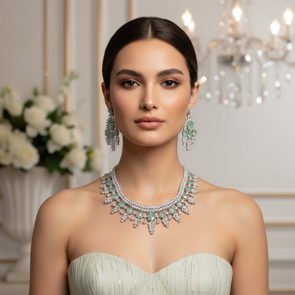 Botanic Prism with white dress