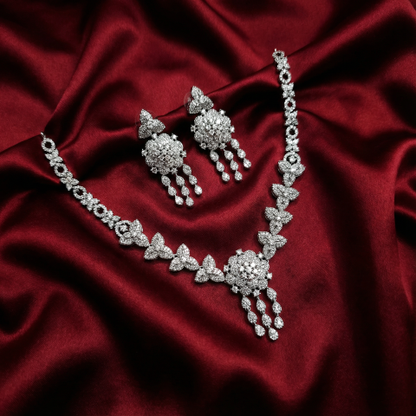 Silver Lush with red bg